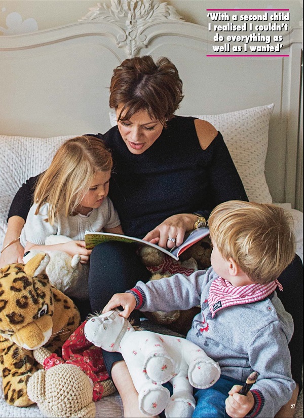 Kate Silverton and children in Hello!