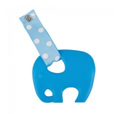 Skibz Pop-itz Teetherz Bib Accessory, Bright Blue Teether