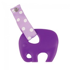 Skibz Pop-itz Teetherz Bib Accessory, Purple Teether